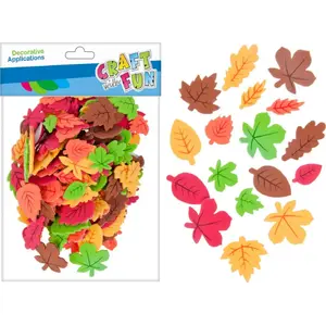 Dekoratīvi EVA lapu elementi Craft with Fun CF OZDOBA DEK EVA LISC jesień 180 gab.