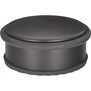 Ограничитель двери GEKO GH01003 напольный низкий, матовый черный