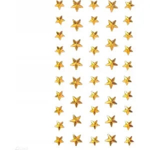 Adhesive gold star stickers TEKA 46 pcs – self-adhesive decorative stars