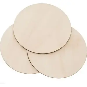 Wooden Base Dalprint DPCRAFT round 16.5 cm, set of 3