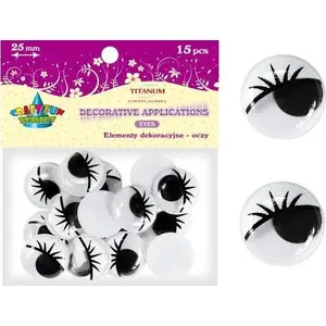Eyelash extensions Titanum 25 mm mixed lengths, 15 pcs (no glue)