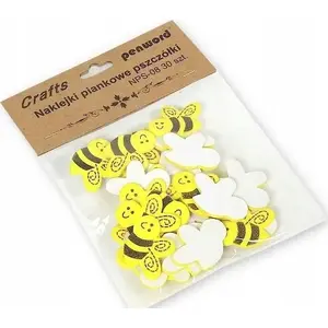 Foam Bee Decorations Titanum 35×25 mm, pack of 30
