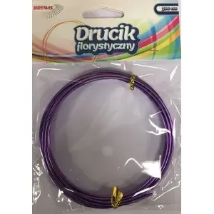 Floral Wire BREWIS DF7 — 3 m, purple (floristry wire)