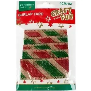 Decorative cotton tape 1 m — Craft with Fun Ozdoba (fabric ribbon)