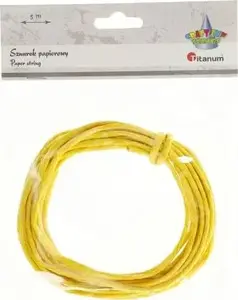 Paper Twine Titanum 3.5 mm x 5 m, yellow