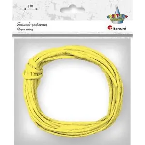 Paper twine Titanum 3.5 mm x 5 m lemon color