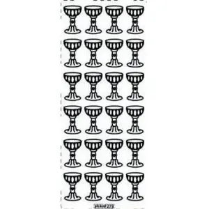 Stiker ażurowy Farro 279 dekoratīva uzlīme 10x23 cm zelta