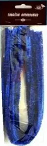 Chenille wires blue 9 mm × 50 cm pack of 10, folia