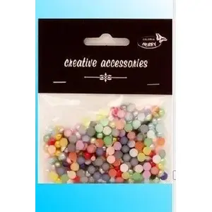 Dymo Półperełki 6 mm approx. 350 pcs — decorative half-pearls for crafting and embellishment
