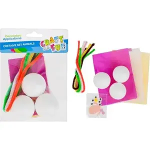 Craft with Fun Creative Kit Styrofoam Animals NABIL6 – craft set with preformed polystyrene figures