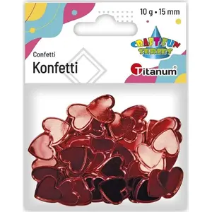 Confetti hearts red 10 g - Titanum