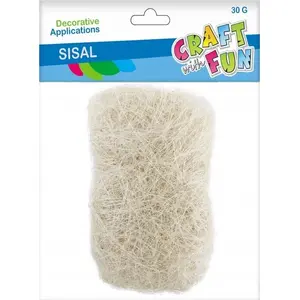 Craft with Fun decorative sisal 30 g ecru CF122 – craft and floral filler
