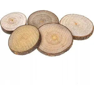 Wood Slices 4–6 cm, creativ company – natural craft wooden discs for DIY projects