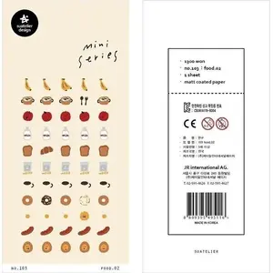 Uzlīmes LT Mini Ēdiens №2 — LT mini uzlīmes ar ēdiena motīviem