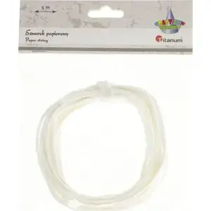 Paper twine Titanum 3.5 mm × 5 m white, packaging and tying material