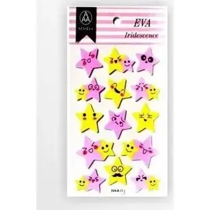 Foam Sticker with Light Glitter Elements, VERGIONIC