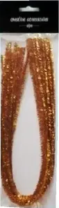 Chenille craft wires folia 9 mm x 50 cm, gold, pack of 10