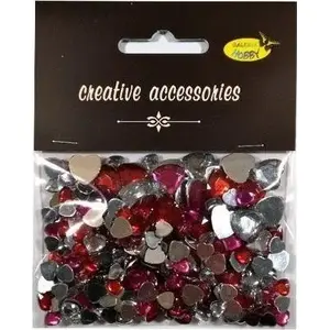 Acrylic Hearts MG 23 g - decorative acrylic shapes for crafts and nail art