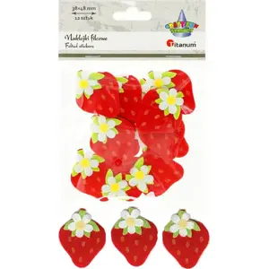 Felt Stickers Titanum Craft-Fun strawberries 38×48 cm pack of 12