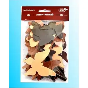 TEKA Motyle tonacja brązowa set of 52 pieces – decorative butterfly-shaped pieces