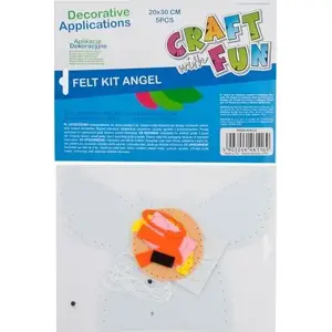 Felt craft kit Craft with Fun CF Zestaw Kreatywny Filc Anioł 23x29 cm – felt sheets for angel craft