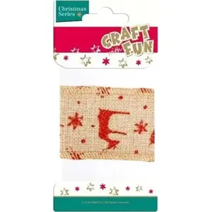 Craft with Fun decorative satin ribbon 5.5 cm x 1 m MD-055 – single-face ribbon for crafts and gift wrapping