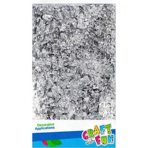 Craft with Fun decorative foil for gilding — silver, sheets for hot and cold applications CFBN370