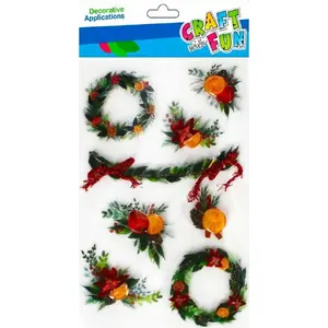 Craft with Fun 3D decorative stickers set, 8 pieces, model CFBN354