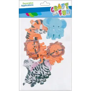Craft with Fun decorative EVA animal shapes set, 12 pieces