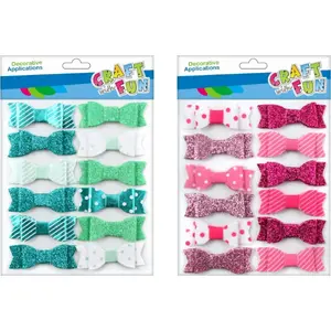 Dekoratīvu koka pušķīšu komplekts Craft with Fun, modelis MATER KOKA, 12 gab.