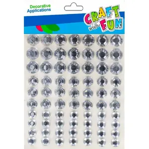 Craft with Fun decorative crystal embellishments 10x11 mm diamond-shaped – pack CF673