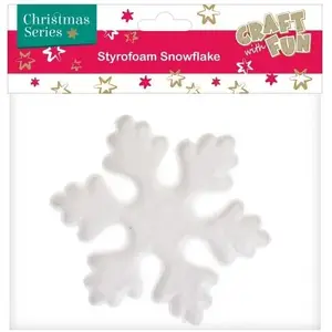 Craft with Fun decorative Christmas ornament — polystyrene snowflake NP 113