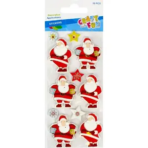 Craft with Fun decorative stickers set CFBN272 — 10 pieces mixed designs