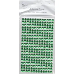 Self-adhesive craft rhinestones DP Craft 6 mm Light Green GRKR-056