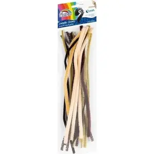 Craft Wire Twists Fiorello brown 20 pcs — flexible decorative craft ties