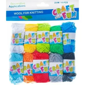 Embroidery Floss Set Craft with Fun CF OZDOBA MULINA 23 m, 10 pcs, pastel