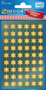Self-adhesive labels Avery Zweckform 52802 — Permanent, Gold, 76 x 120 mm, 108 pcs