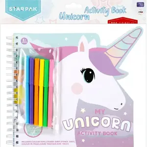 Krāsošanas marķieru komplekts STARPAK ZEST KREAT, Unicorn dizains, 12/24 gab.