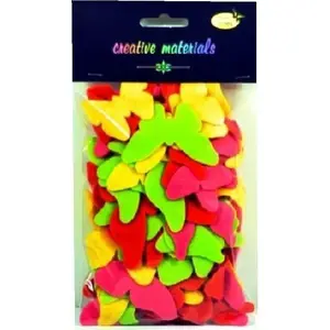 Decorative Paper Butterflies Tulup — 'Motyle kolory wiosenne' 52 pieces