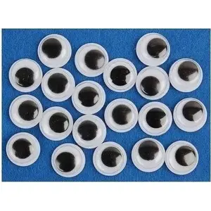 FANDY movable craft eyes 8 mm pack of 24 — plastic wiggle eyes for crafts and toys