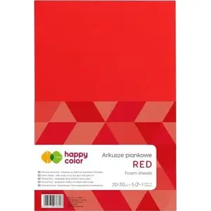 Foam Sheets A4 5 pcs, red — Happy Color AD866HA