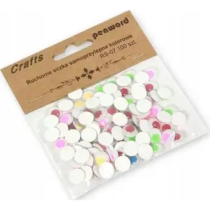 Self-adhesive Moving Googly Eyes Polsirhurt RS-07 10 mm, pack of 100