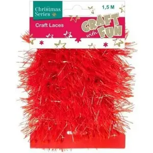 Chain / Ribbon roll Craft with Fun model 260714 red 1.5 m