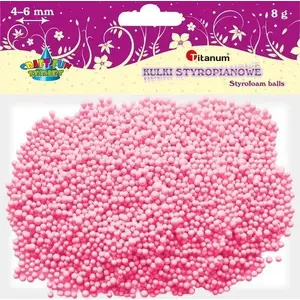 Artequipment styrofoam craft balls 5 mm, 8 g, pink