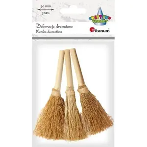 Brushes on wooden sticks 3 pcs Titanum – cleaning brushes by Titanum, set of 3