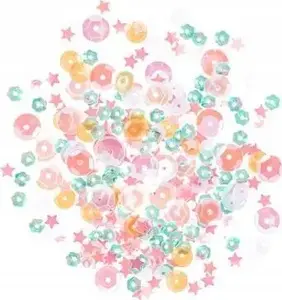 Spīdumu maisījums Craft with Fun Cekiny opalizujace candy mix 15 g — dekoratīvie spīdumi rokdarbiem