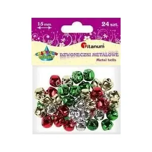 Decorative Craft Bells Titanum TITA0724 – small metal jingle bells for crafts and decorations