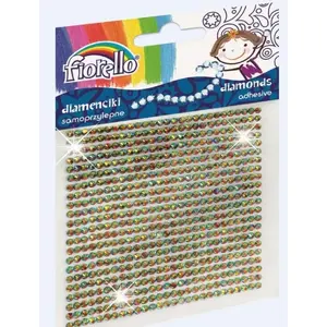 Decorative crystal stickers Fiorello GR-DS03 — self-adhesive embellishments, assorted shapes and sizes