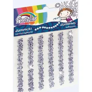 Decorative Crystal Stickers Fiorello GR-DS07 — self-adhesive decorative gems, assorted sizes (MPN 256945)