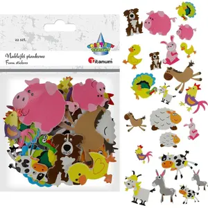 Titanum stickers farm animals set, 22 pieces, decorative adhesive decals